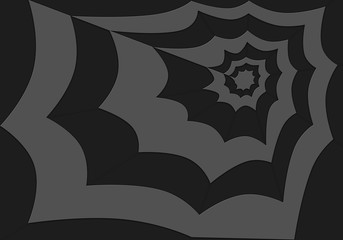 Spider web with patterned background, digitally create by computer software