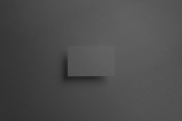 Black Business Card Mock-Up (85x55mm)