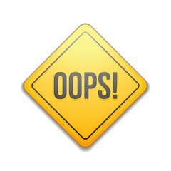 Oops! hazard sign