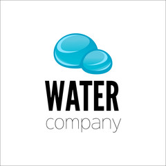 Water drop Logo design vector template.