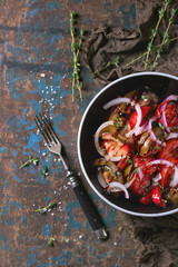 Tomatoes and onion salad