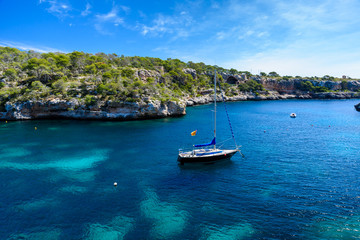 Fototapeta na wymiar Beautiful coast of Cala Figuera - Spain, Mallorca