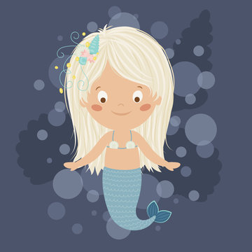 Mermaid girl.