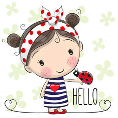 Cute Cartoon Girl © reginast777