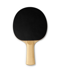 ping-pong racket on white background 3d