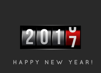 New Year counter 2016 with power button