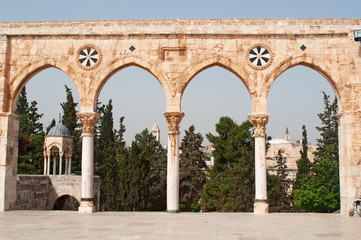 Gerusalemme, Israele: gli archi del Monte del Tempio il 6 settembre 2015