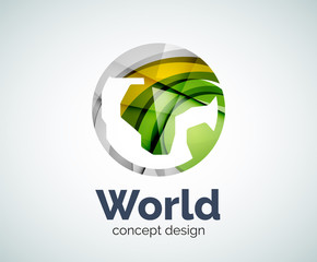 Earth logo template