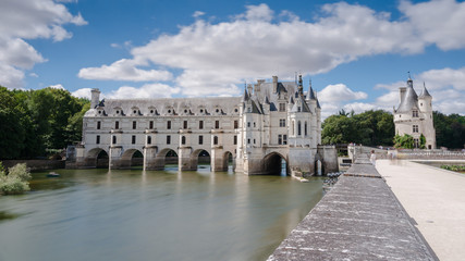 Chateau de Chenonceau spanning the River Cher in the Loire Valle
