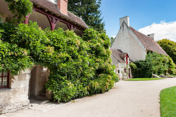 Typically picturesque 16th century French farmhouse in romantic