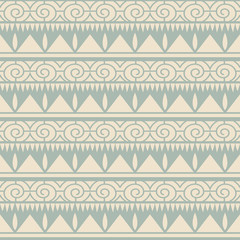 Antique seamless background 429 aboriginal triangle sawtooth spiral round line
