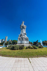 Fototapeta na wymiar Four Regions monument in Buenos Aires, Argentina