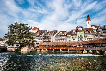 Naklejka premium Thun w Szwajcarii