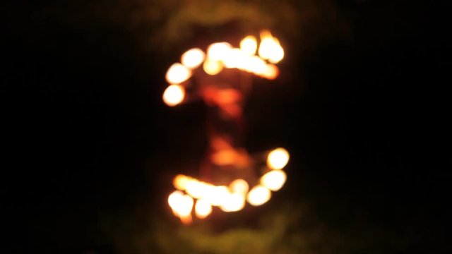 fire performance on the beach