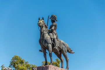 Fototapeta na wymiar San Martin Statue in Buenos Aires, Argentina.