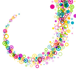 Background with circles pattern.