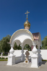Turov, Belarus - August 7, 2016: Cathedral of Saints Cyril and Lavrenti of Turov June 28, 2013 in the town of Turov, Belarus.