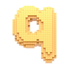 3d pixel font.
