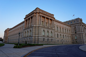 Library of Congress building in Washington USA