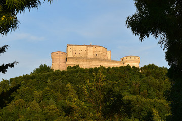 The Fortress of San Leo at sunset, San Leo, Italy