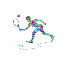 silhouette di giocatrice di tennis
