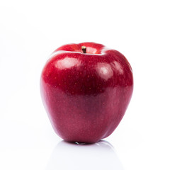 Fresh red apple isolated on white