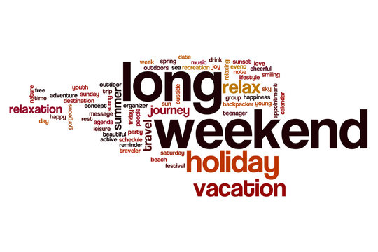 Long Weekend Word Cloud