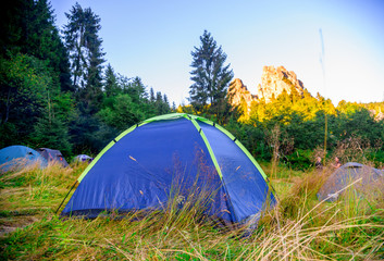 tourist tent camp