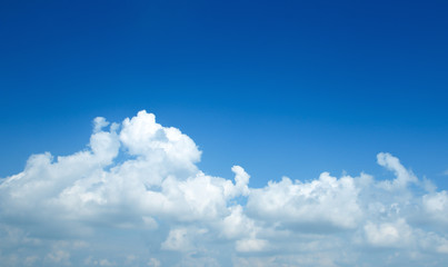 The vast blue sky and clouds sky