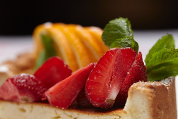 cheesecake with fruits