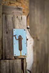 Holztür, Schloss
