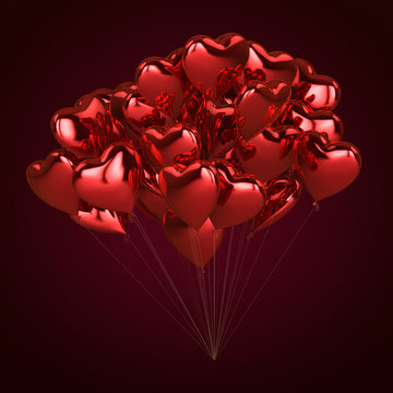 3D rendering balloons