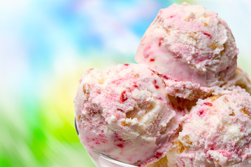 Ice cream close up