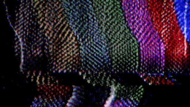 static and electronic noise from old televison