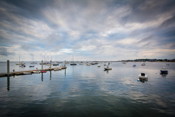 Boats in Provincetown Harbor, in Provincetown, Cape Cod, Massach