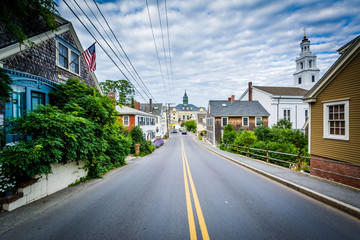 Bradford Street, in Provincetown, Cape Cod, Massachusetts. - obrazy, fototapety, plakaty