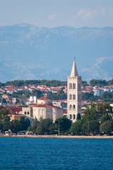 Naklejka na ściany i meble view from the sea to the old city Zadar.
