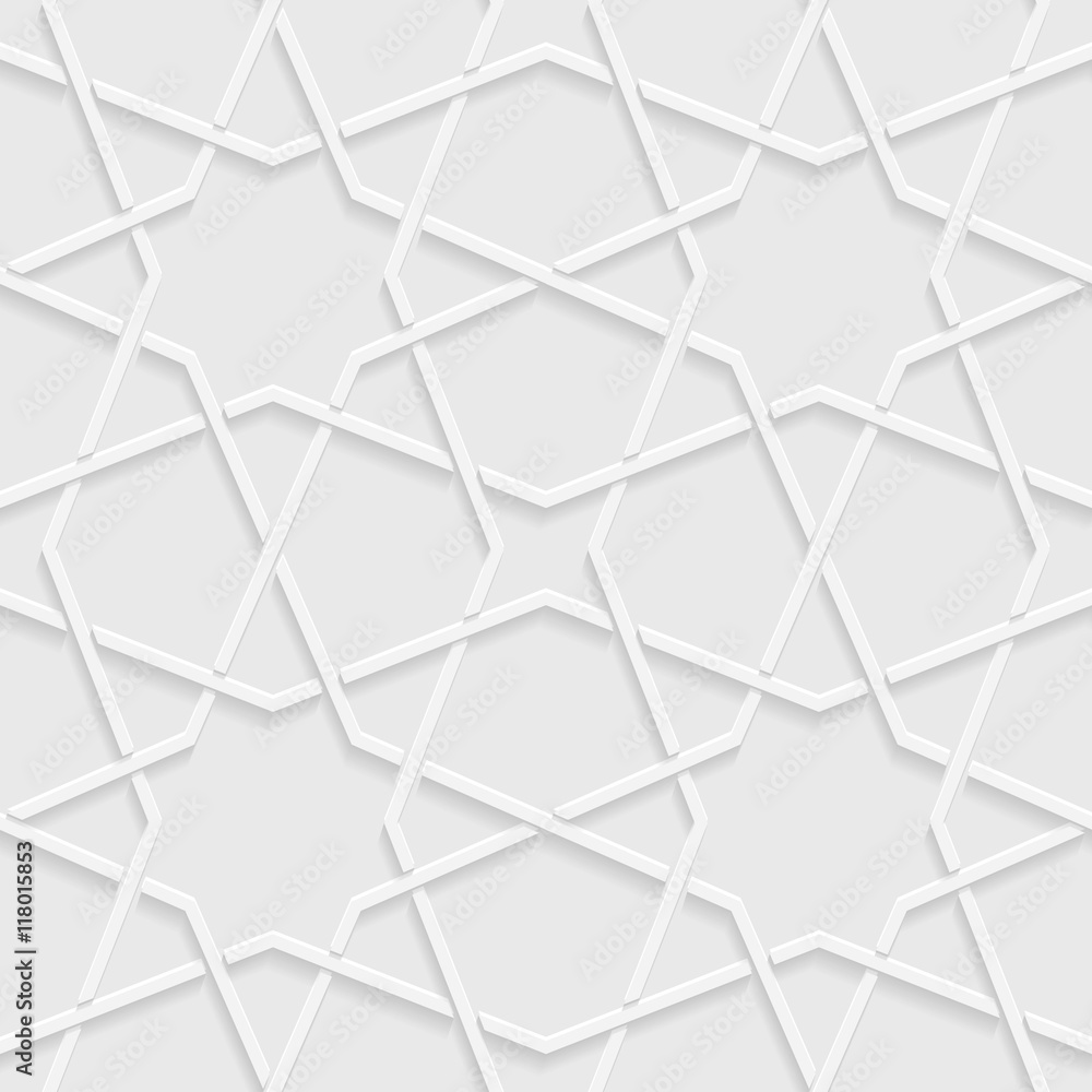 Wall mural Abstract background, light gray geometric shapes