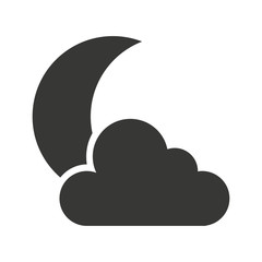 cloud weather symbol isolated icon