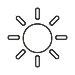 sun sunny weather isolated icon