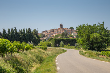 Fototapeta na wymiar Village de Sablet, Haut Vaucluse