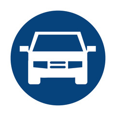 car auto vehicle silhouette icon