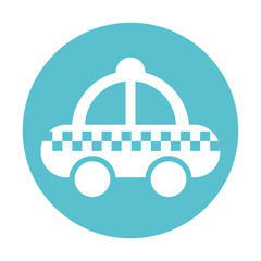taxi service isolated icon