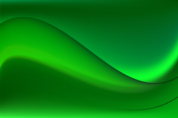 beautiful green background with transparent waves