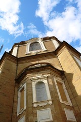Fototapeta na wymiar Upwards view to Medici Chapels in Florence, Tuscany Italy 