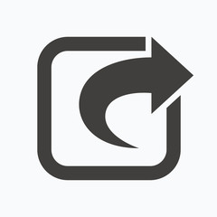 Share icon. Send social media information.
