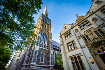 St. Mary's Church, in New Haven, Connecticut. - obrazy, fototapety, plakaty