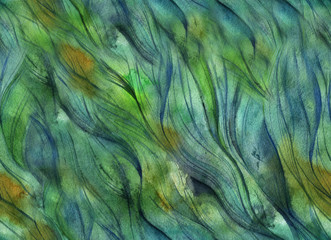 Watercolor seamless background looks like hair or threads