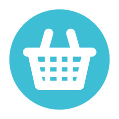 basket shopping isolated icon