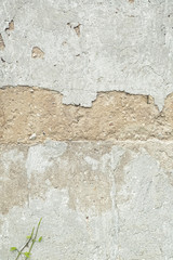 peeling concrete wall